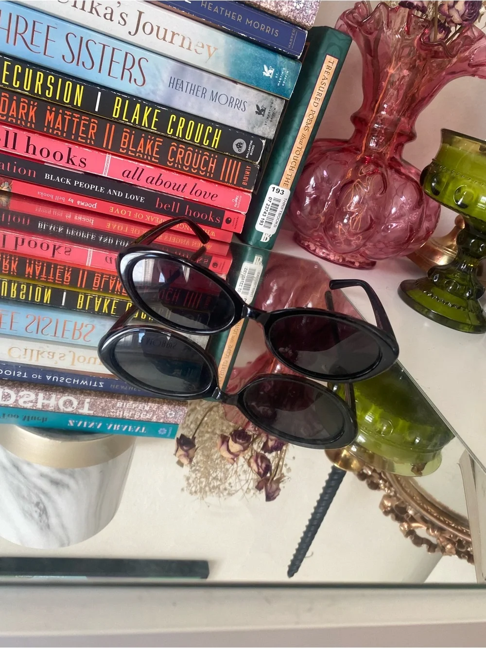 Black Oval Sunglasses